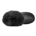 thumbnail image 5 of Kushyshoo Black Girls Snow Boots Warm Faux Fur Lined Glitter Strap Winter Shoes Lightweight with Hook-and-loop Size 3M, 5 of 6