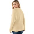 thumbnail image 2 of Ellos Plus Size Button Y-Neck Sweater, 2 of 3