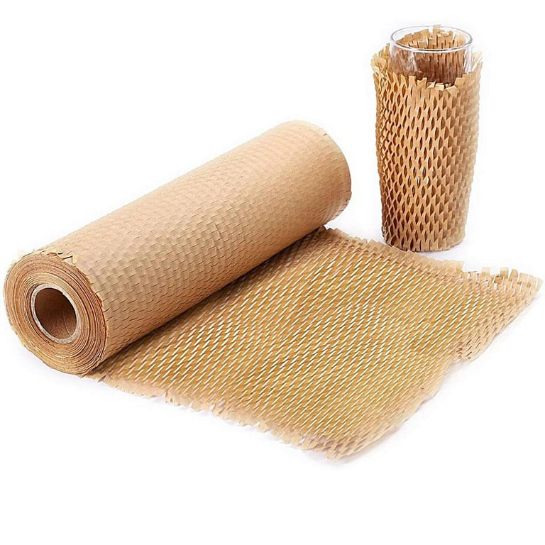  AlexHome Honeycomb Packing Paper,15 W x 200' L,Eco Friendly  Biodegradable Bubble Cushioning Wrap,Honeycomb Wrapping Paper,Recyclable  Cushioning Packing Material,Packing Paper Roll, Packing Supplies : Office  Products