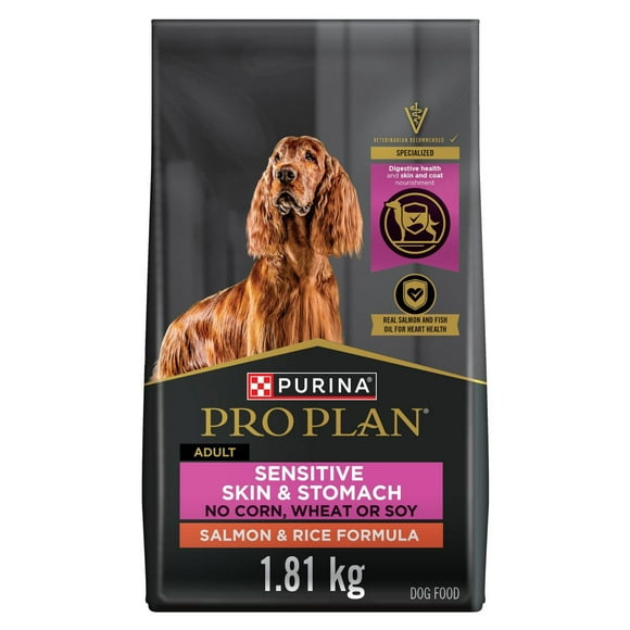 Purina Pro Plan Specialized Sensitive Skin & Stomach Salmon & Rice Formula, Dry Dog Food 1.81kg