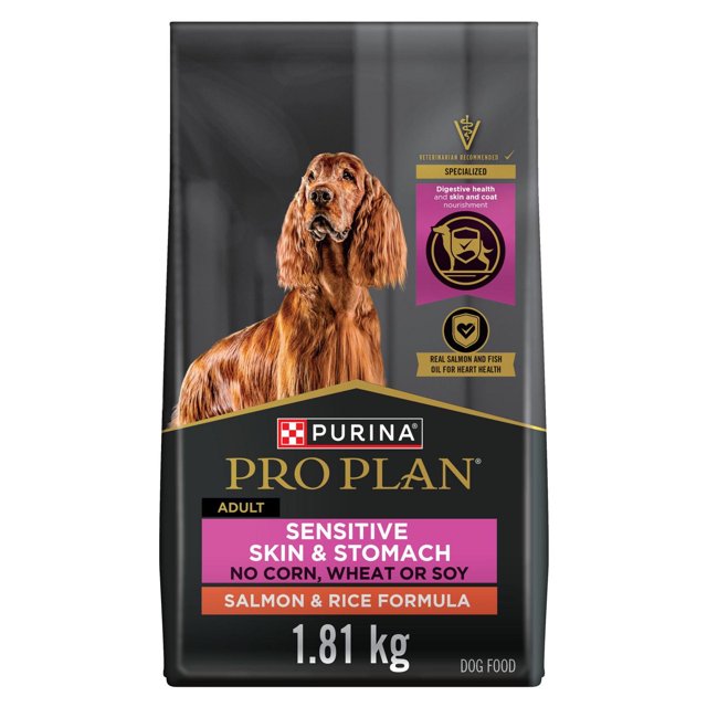 Purina Pro Plan Specialized Sensitive Skin & Stomach Salmon & Rice Formula, Dry Dog Food 1.81kg