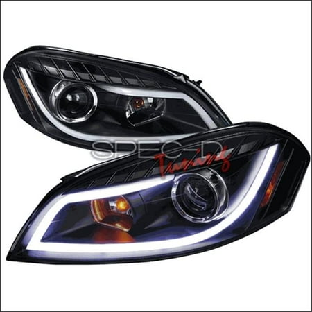 Spec D Tuning 2lhp Ipa06jm Tm Halo Led Projector Headlights For 06 To 12 Chevrolet Impala