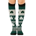 thumbnail image 6 of Green Funny Unisex Ventilate Socks Crazy Prints Cozy Breathable Cotton for Men and Women Thigh High Stockings, 6 of 7