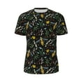 thumbnail image 5 of Wukai Wasp and Florals Print Men's Short-Sleeved Mesh T-Shirt,Quick-Dry Short Sleeve Workout T-Shirt-3X-Large, 5 of 8