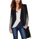 thumbnail image 4 of Nuevas mujeres Blazer Coat Sparkling Lentejuelas mangas largas Irregular Hem elegante Outwear Chaque Meterk S, 4 of 7