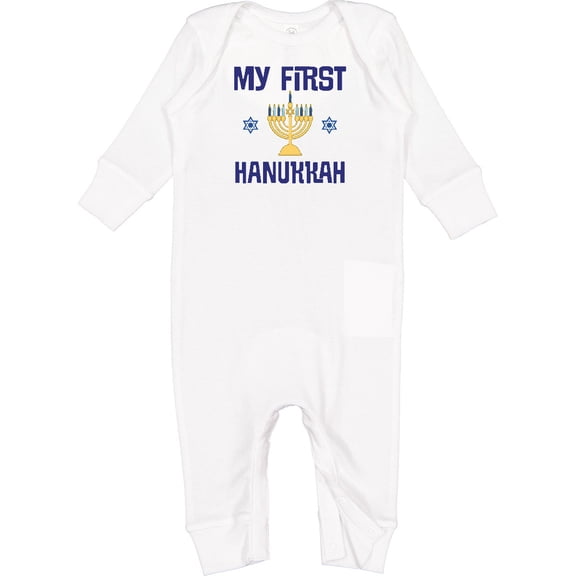 Inktastic My First Hanukkah Celebration Baby Romper Coveralls