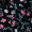 Black Onyx Botanical, variant on Aria Women's Sleeveless 100% Cotton 40" Nightgown, Sizes XS-5X