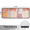 thumbnail image 5 of Kitchen Rugs Sets Of 2,Pioneer Flower Floral Print Pattern Anti Fatigue Kitchen Mat Rugs Non Slip Washable,Decorative Kitchen Floor Mats for Kitchen,Sink,Laundry,17"x47"+17"x47", 5 of 5