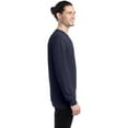 thumbnail image 3 of Hanes Mens ComfortWash Garment Dyed Long Sleeve Tee, M, Anchor Slate, 3 of 3