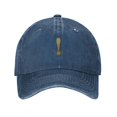 thumbnail image 1 of ZICANCN Adjustable Baseball Cap Women, Character ! Patterns Hats for Men Adult Washed Cotton Denim Baseball Caps Fashion, Navy Blue, 1 of 6