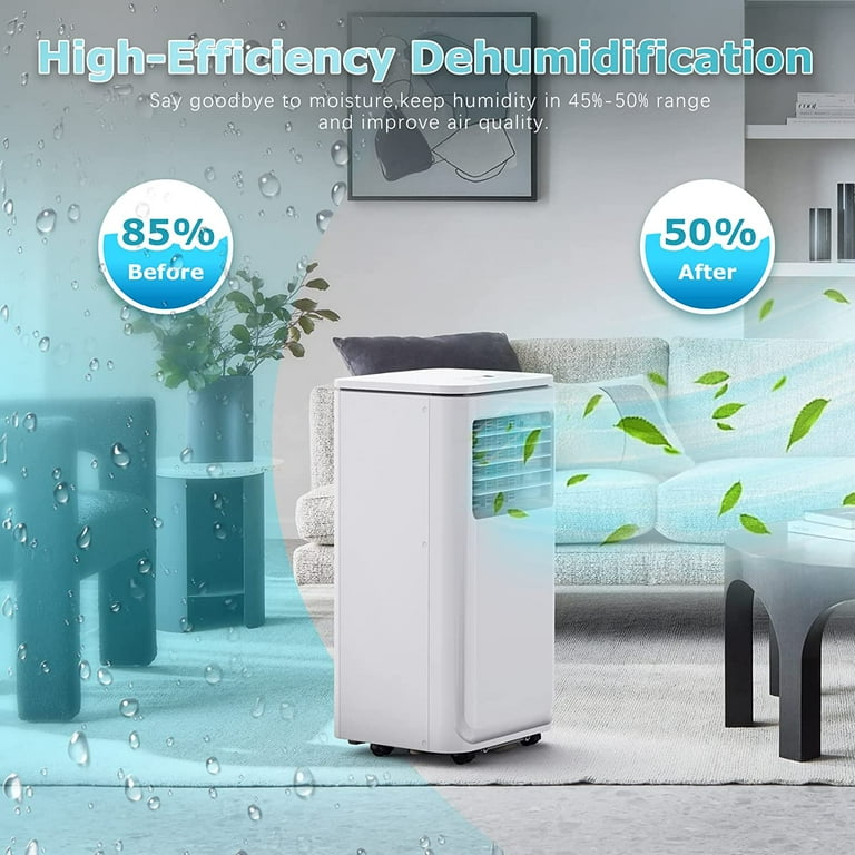 VTESSE 10000 BTU Portable Air Conditioners,Quiet Room Portable AC Unit up  to 350 Sq Ft,3 in 1 Compact Cooling Unit with Dehumidifier and Fan  Functions,Portable AC with Remote Control - Walmart.com