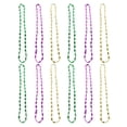 thumbnail image 1 of KAKOWELY 12 collares de Mardi Gras con cuentas doradas, moradas y verdes para mujeres y niñas, accesorios para disfraces de carnaval mexicano., 1 of 5
