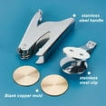 thumbnail image 4 of Book Embosser Personalized Stainless Steel Embosser Seal Embosser Personal Seal Embosser Hand-Held Embossing Stamp with 2pcs Blank Steel Disc, 4 of 7