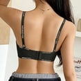 thumbnail image 5 of Nfurl Womens No Underwire Bra Supportive Push up Wireless Bras Soft Cup Comfortable Everyday Bralettes Black,34, 5 of 6
