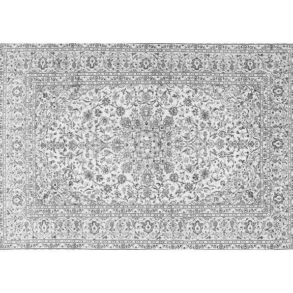 Ahgly Company Indoor Rectangle Persian Gray Traditional Area Rugs, 3' x 5'