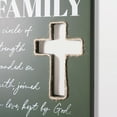 thumbnail image 4 of Crystal Art Gallery Our Family Typographic Cross Wood Wall Plaque Art - 8" x 6", 4 of 7
