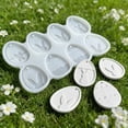 thumbnail image 1 of BotaniNest Cavities Silicone Mould Easter Silicone Moulds Casting Moulds Easter For Rabbits Pendant Epoxy Resin Casting Mould Rabbit Casting Mould Easter, 1 of 4