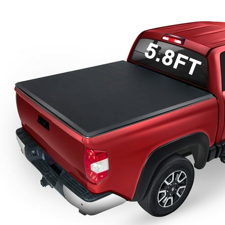 5.8ft Soft Roll Up Tonneau Cover for GMC Sierra 1500 Pickup, Soft Truck Bed cover compatible with 2019 - 2025 GMC Sierra 1500 5.8ft (69.9") Fleetside/Styleside Bed, not for Flareside/Stepside Bed
