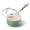 Green, variant on Koch Systeme CS 1QT Nonstick Saucepan with Lid - Non-Toxic Ceramic Milk Pot for Boiling, Melting, Small Servings, Easy Clean, Green