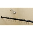 thumbnail image 3 of 1" No Drilling Shower Closet Window Tension Rod, Heavy Duty, 24"-42", Matte Black, 3 of 5