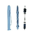 thumbnail image 3 of 7 ft Fiberglass Tommy Bahama Beach Umbrella for Sand with Folding Anchor Base, Integrated Table, Telescopic Aluminum Pole, UPF 50+, Tilt, 3 of 6