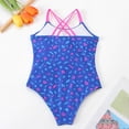 thumbnail image 5 of Elainilye Fashion Girls Swimsuit One Piece Bathing Suit Summer Cute Print Bikini Sling Swimwear, Sizes 8-14 Years, 5 of 9
