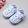 thumbnail image 4 of Baby Girls Cartoon Bear Pattern Casual Cotton Shoe Striped Soft Sole Shoes, 4 of 8