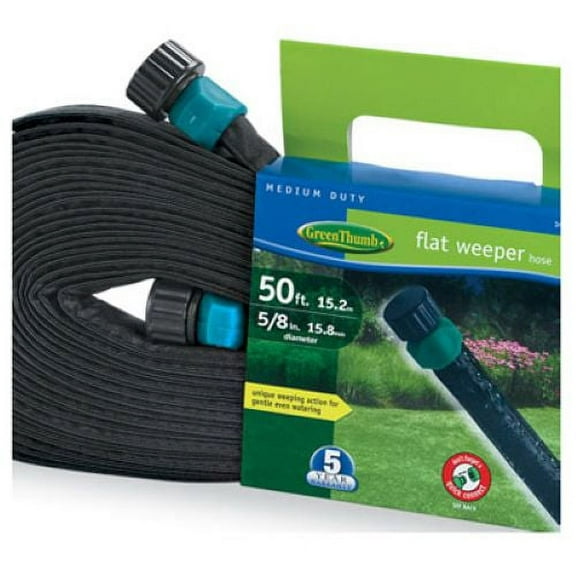 Green Thumb 1065290 50' Foot Flat Weeper & Soaker Garden Hose - Quantity of 12