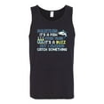 thumbnail image 2 of Wild Bobby, Sometimes It's A Fish Other Times It's A Buzz, Fishing, Men Graphic Tank Top, Black, Small, 2 of 4