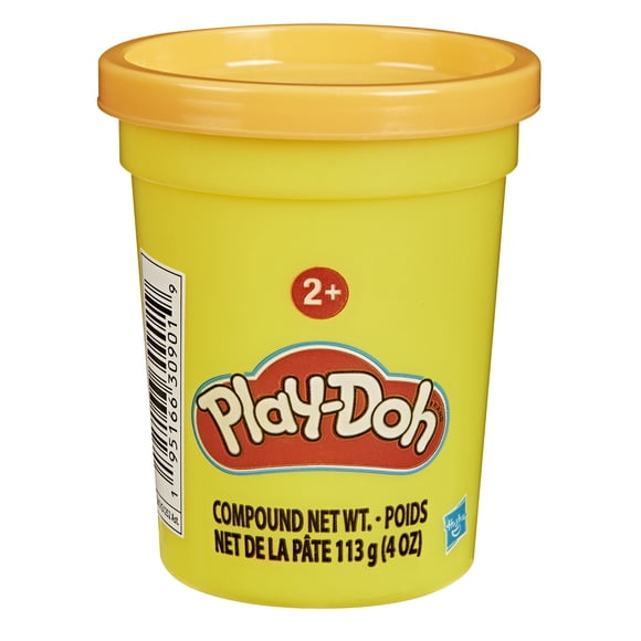 Play-Doh, pot de 113 g de pâte à modeler jaune-orange, loisirs créatifs pour enfants, dès 2 ans