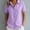 Purple, variant on Womens Summer Linen Tops Short Sleeve Button Down Cotton Linen Shirts Lightweight Dressy Blouses Women Soft Lightweight Breathable Shirts Business Office Work Clothes, Black L