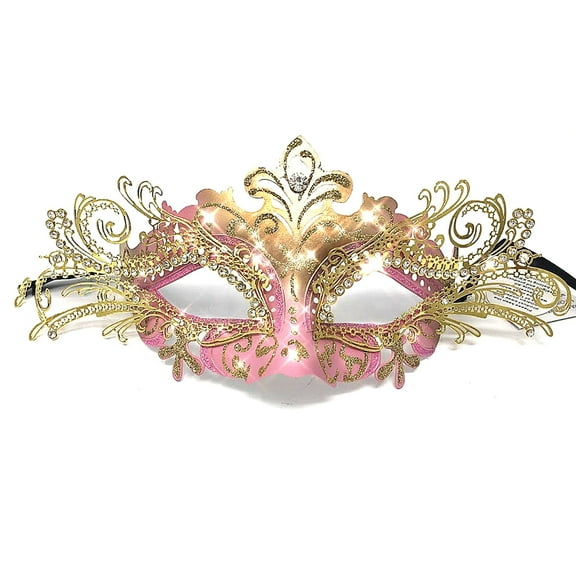 Women Luxury Costume Rhinestone Masquerade Mask Halloween Mardi Gras Cosplay Party