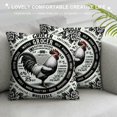 thumbnail image 3 of GOSMITH Rooster Sunflower Throw Pillow Covers Vintage Chicken Floral Rustic Red Plaid Decorative Pillow Covers for Sofa Bedroom Sofa Bed Decor, 3 of 5