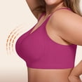 thumbnail image 5 of iHPH7 Womens Wireless Jelly Bra Plus Size Supportive Seamless Bras Full Coverage Push Up Comfortable No Underwire Tshirt Bras Hot Pink L, 5 of 7