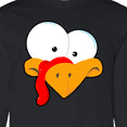thumbnail image 4 of Inktastic Thanksgiving Goofball Turkey Face Long Sleeve T-Shirt, 4 of 5
