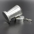 thumbnail image 3 of 75ml/150ml/250ml Portable Retractable Cup Stainless Folding Cup Collapsible Outdoor Camping Mug Water Drinking Cup  150ml, 3 of 10