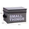 thumbnail image 2 of Bangcool Storage Organizer Bin Collapsible Letter Storage Bin Fabric Basket with Lid, 2 of 10