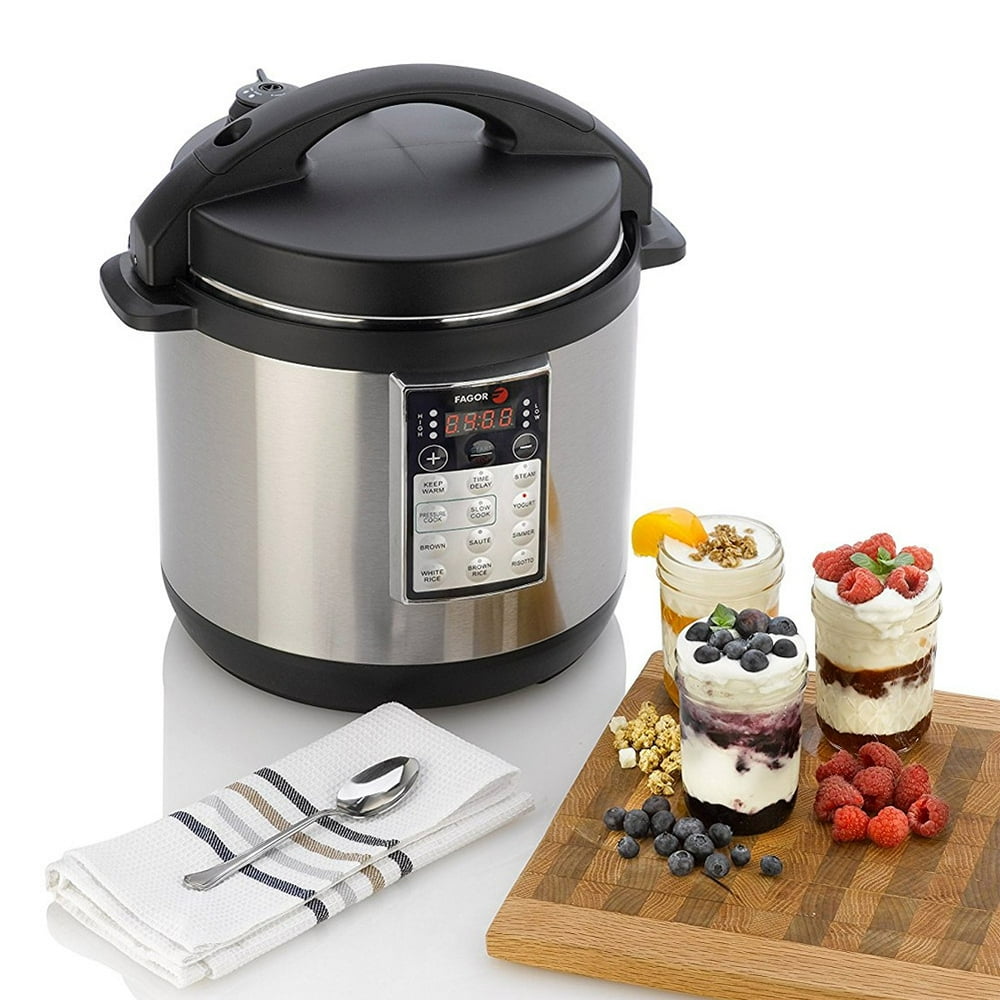 Fagor LUX MultiCooker 4Quart Electric Pressure, Slow and Rice Cooker