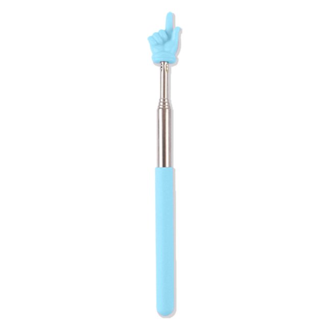 CSChome Retractable Pointer Adjustable Length Stainless Steel Frosted Handle Pointer Retractable Adjustable Length Macaron Finger Reading Teacher Pointer
