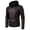 Coffee (thin style), variant on Men's PU Leather Jacket Youth Hooded Motorcycle Suit Casual Jacket Coat