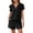Z-Black15, variant on Womens Summer 2 Piece Sweater Sets Short Sleeve Lapel With Zipper Solid Color Outfits Spring Summer Fall Comfortable Relaxed Fit For Everyday Wear Ladies Two Piece Shorts Outfits