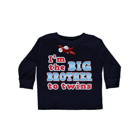 

Inktastic I m the big brother to twins. Gift Toddler Boy Girl Long Sleeve T-Shirt