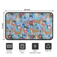 thumbnail image 5 of Basset Hound Dog and Flower Door Rugs,Washable Non Slip Door Mats Indoor,Decorative Door Mats,Entry Mat Indoor for Entrance,Bedroom,Kitchen,Bathroom,30"x17", 5 of 6
