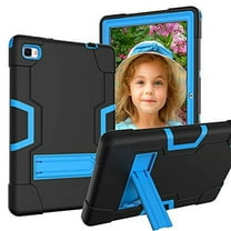 Cover for Dragon Touch Notepad 102 Tablet SOATUTO Heavy Duty Kids Friendly Sturdy Case For Teclast P20hd / Pritom Tronpad L10 / Welcool Model WM1001T / Blackview Tab 8E / Ibbwb 10 inch - Black Blue