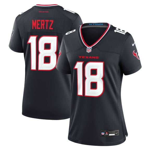 Women's Nike Graham Mertz Navy Houston Texans Team Game Jersey