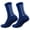 Dark Blue, variant on 6Pcs Anti Slip Grip Mid Calf Soccer Socks, Cushioned Breathable Football Sports Training Socks for Men
