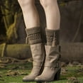 thumbnail image 4 of Bewildely Calentador de piernas, funda para mantener el calor, accesorios de vestir para mujer, puños cortos para botas con flecos, colgante, fundas para Type3 NO3 Bewildely HA059253-04, 4 of 6