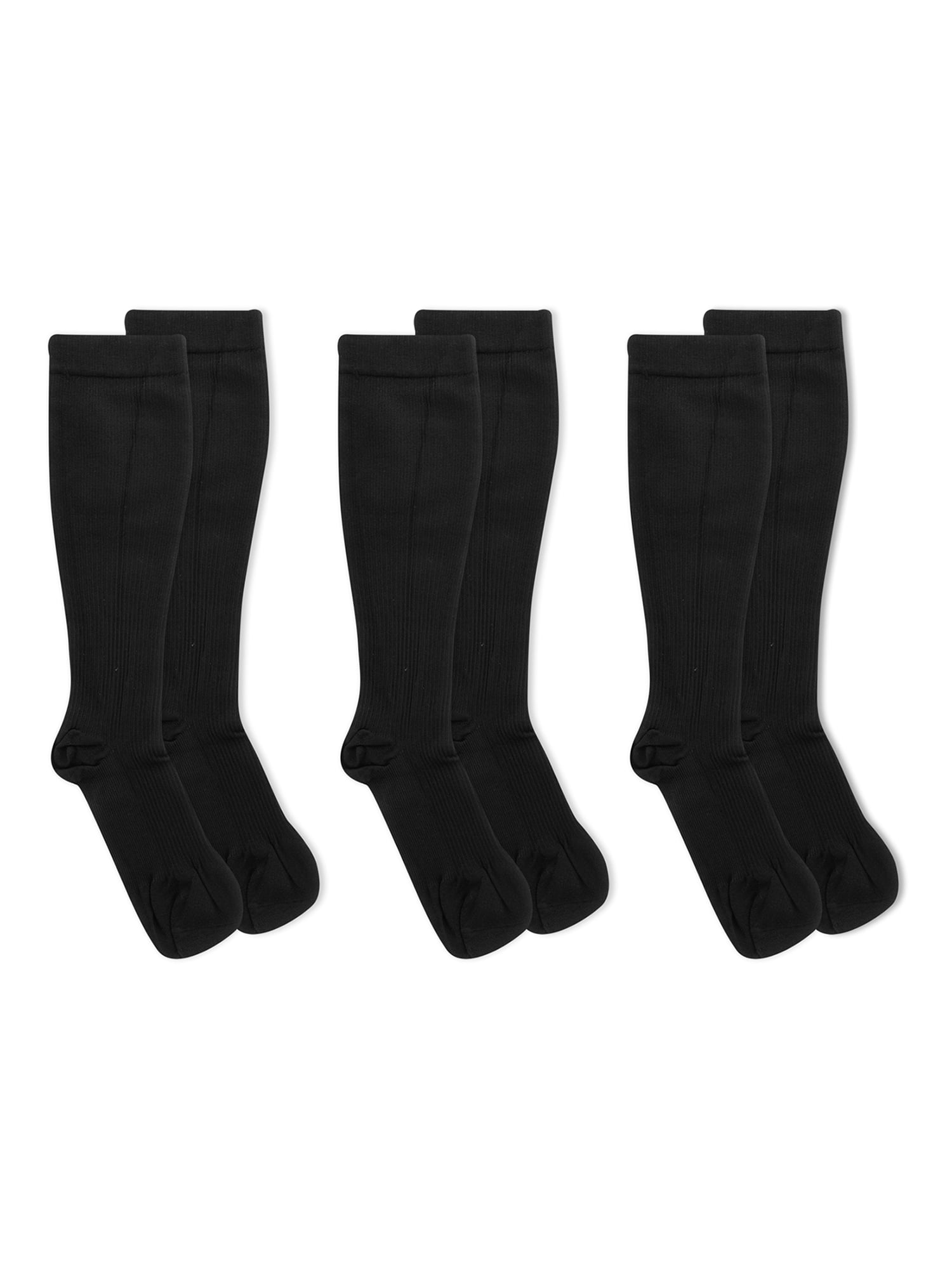 Dr. Scholl's Women's Travel Compression Knee High Socks 3 Pack ...