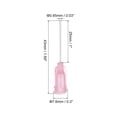 thumbnail image 2 of 100Pcs 20G Dispensing Needles With Luer Lock, 1" PTFE Glue Needle Tube Flexible Needle Pink, 2 of 6