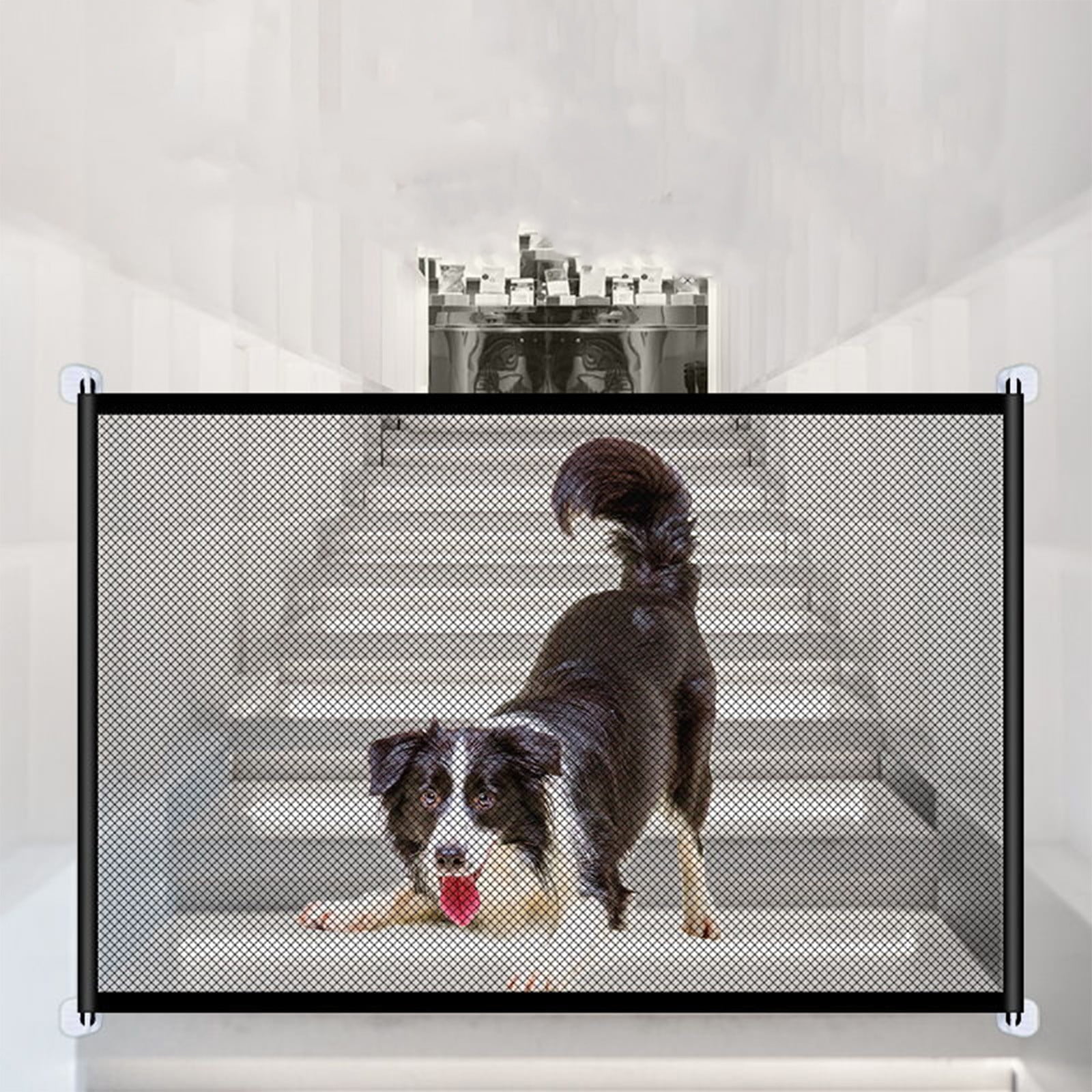 YUNAFFT Pet Gate,Baby Gate,Magic Gate Portable Folding mesh gate Safe Guard Isolated ，Indoor and Outdoor Safety Gate Install Anywhere
